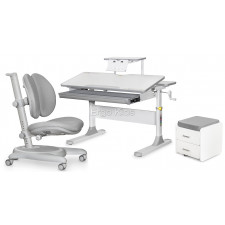Комплект мебели Mealux парта Edmonton BD-610 с полкой S-50 и кресло Ortoback Duo Y-510 и тумбочка BD-C3