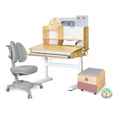 Комплект мебели Mealux парта Timberdesk S BD-685 и кресло Onyx Duo Y-115 и тумбочка BD-920-2 Wood