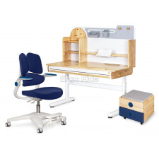 Комплект мебели Mealux парта Timberdesk L BD-690 и кресло Trident Y-617 и тумбочка BD-920-2 Wood