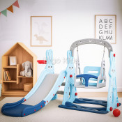 Горка-качеля для детей Mealux Bunny KD-B261 Blue - Ergo-Kids