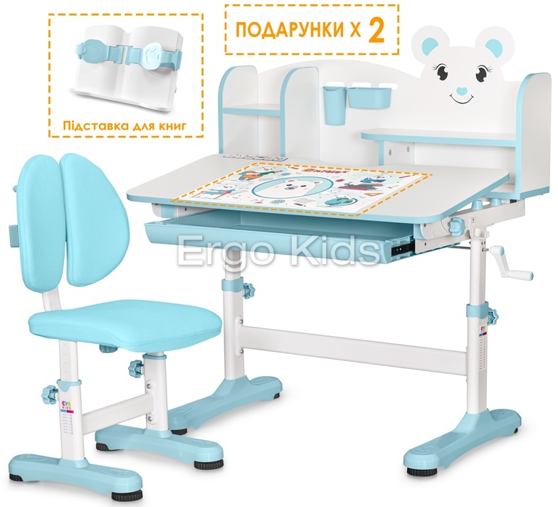 Комплект парта зі стільцем Evo-Kids Panda XL, BD-29 купити по