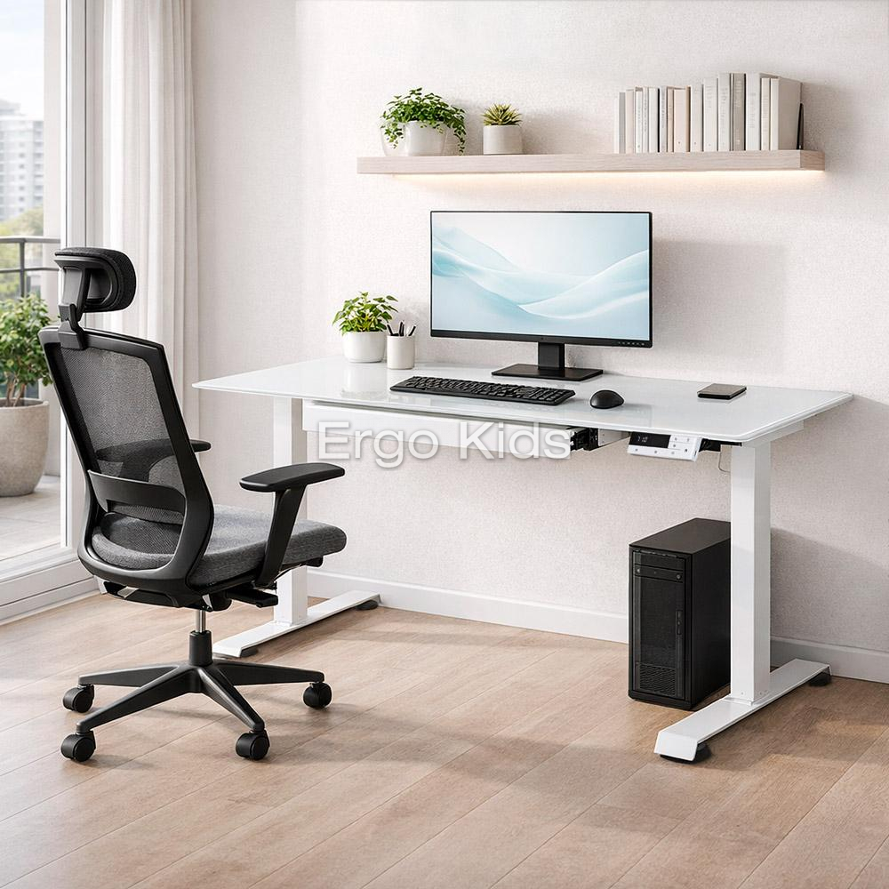 Стіл Mealux з електрорегулюванням висоти PowerDesk Evo-201 Glass
